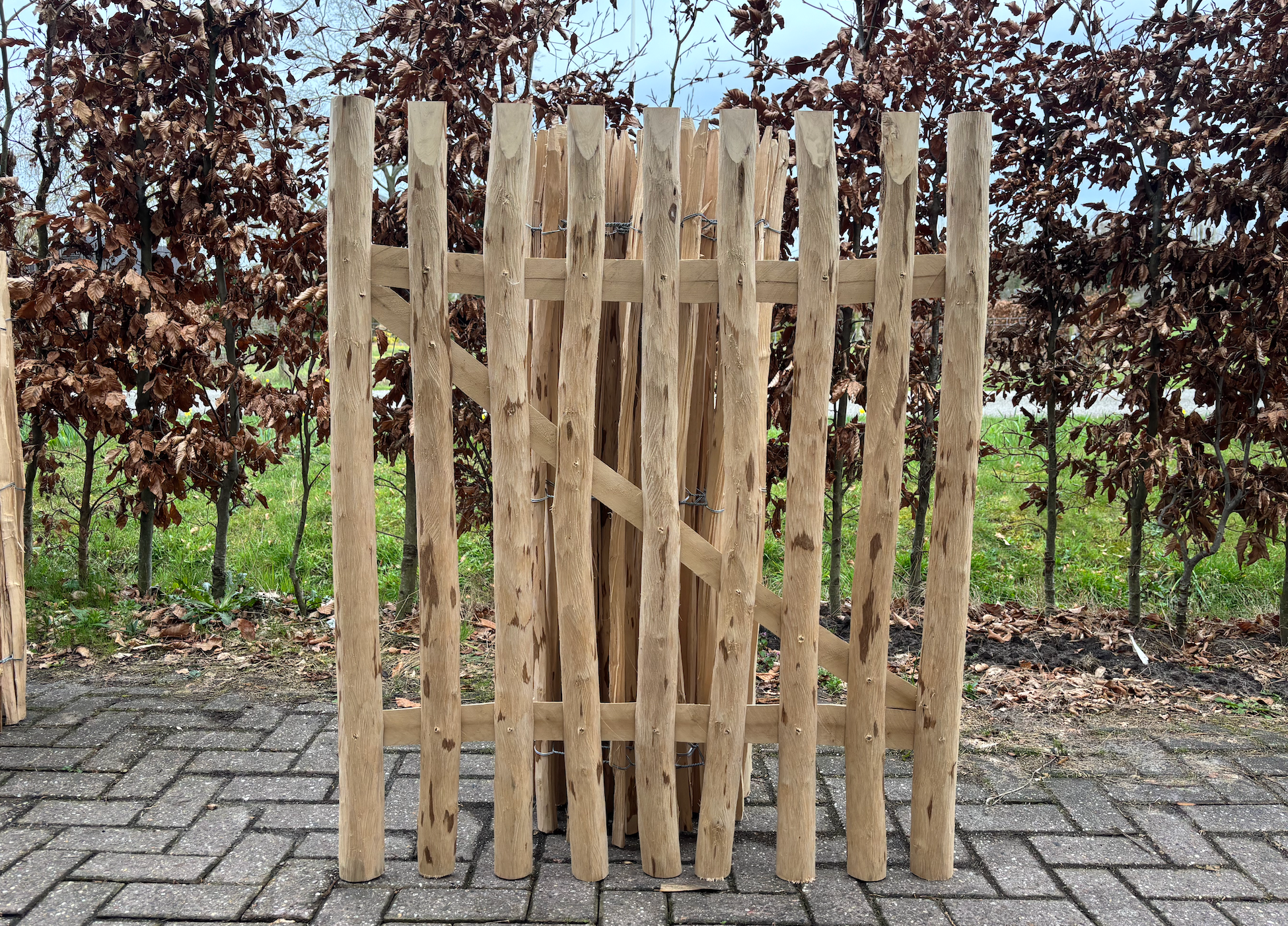 Schapenhek poort hazelaar 120cm hoog